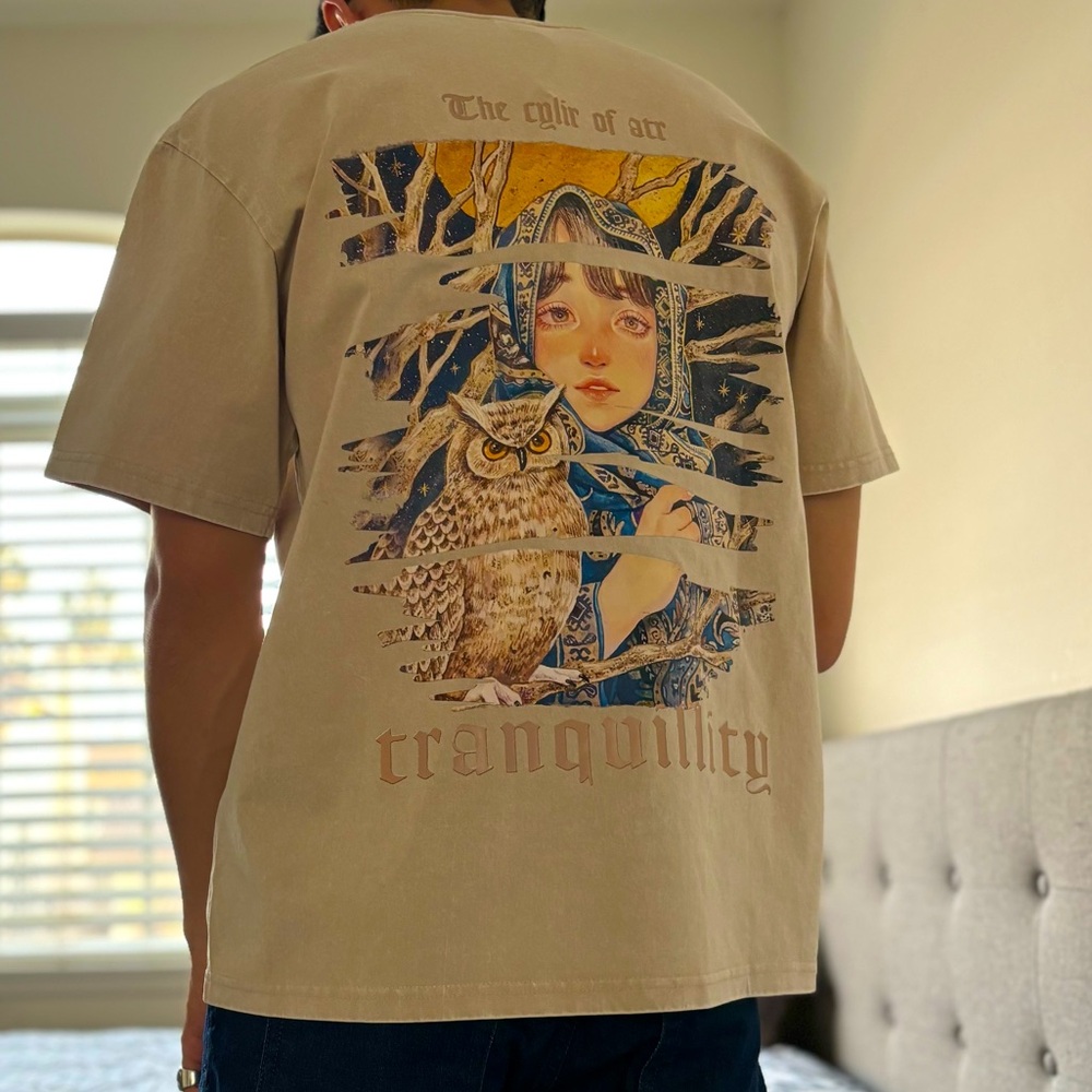 Tranquillity Tan T- shirt